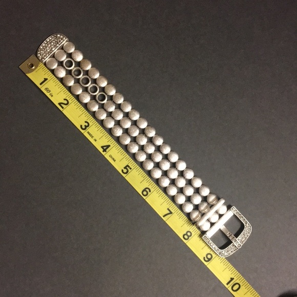 Western Bracelet Silver Belt Buckle Stretch Cowgirl Glam Westerncore - Picture 2 of 2